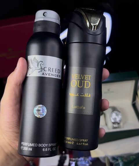 2 Body Sprays Deal – Lattafa Velvet Oud & Creed Aventus Inspired | Long-Lasting Fragrance