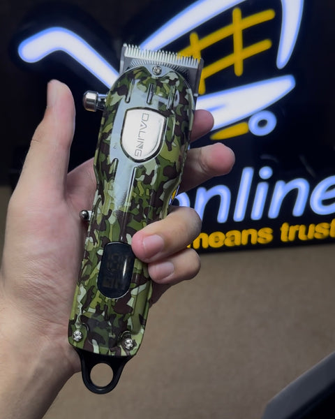 Daling Professional Salon Army‑Style Trimmer – Sturdy Metal Build & Precision Cutting