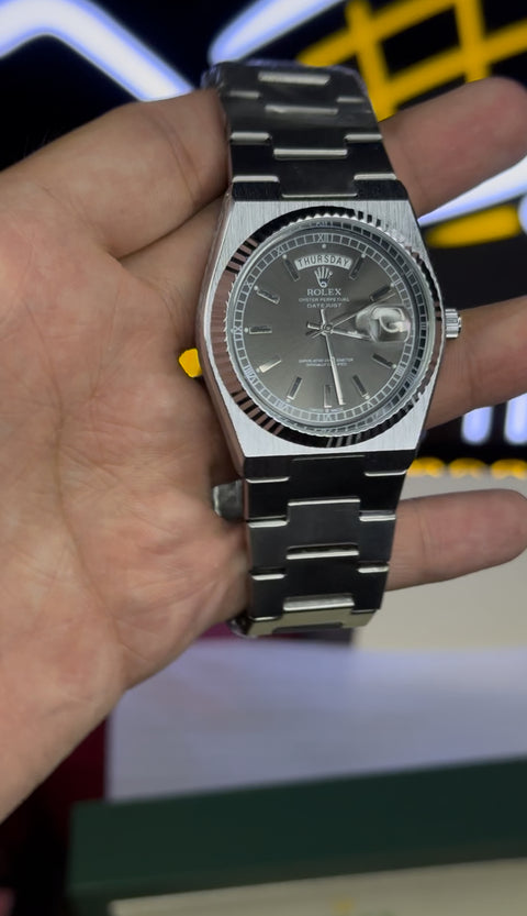 Rolex Masterclone Watch with Day & Date | Full Box & Authentic Cards Included