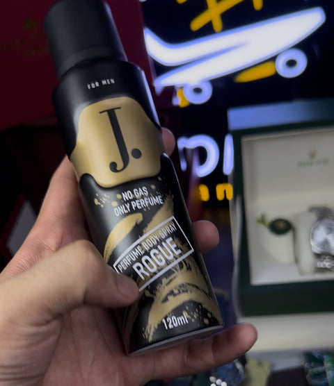 J. Body Sprays Deal – 4 Scents Combo: Mika, Zarar, Janan & Rogue | Original & Long-Lasting