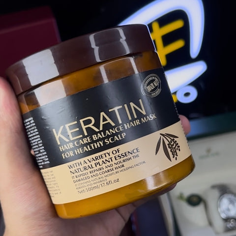 Hair Keratin Mask 500ml – Deep Repair & Smoothening Treatment for Dry & Damaged Hair