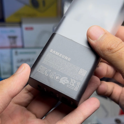 Samsung 65W Trio Charger | Dual USB-C + USB-A | C-to-C Cable | Made in Vietnam