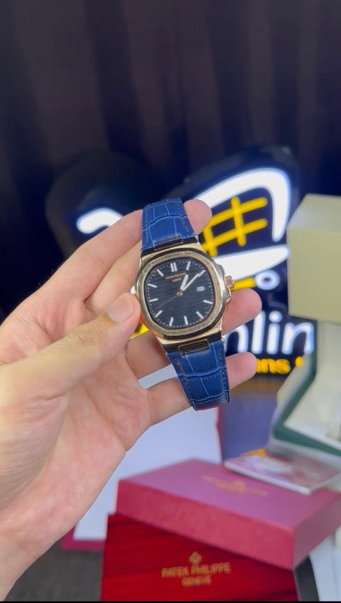Patek Philippe Masterclone Watch with Wooden Box and Warranty Cards