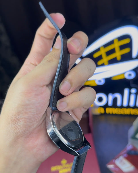 Carrera Watch with Leather Strap – Day & Date Display | Classic Masterclone Design