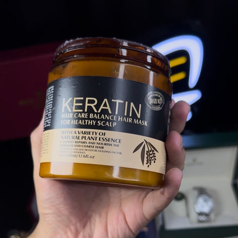 Hair Keratin Mask 500ml – Deep Repair & Smoothening Treatment for Dry & Damaged Hair